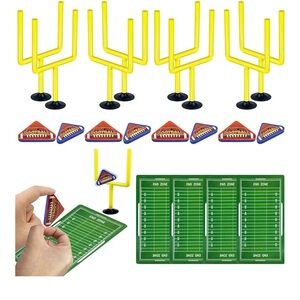 Mini Finger Flick Football Game Set with Yellow Goal Posts